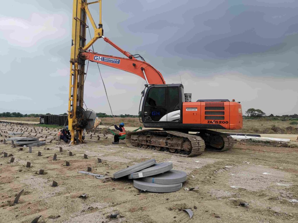 PVD Ground Improvement by Geoharbour Construction